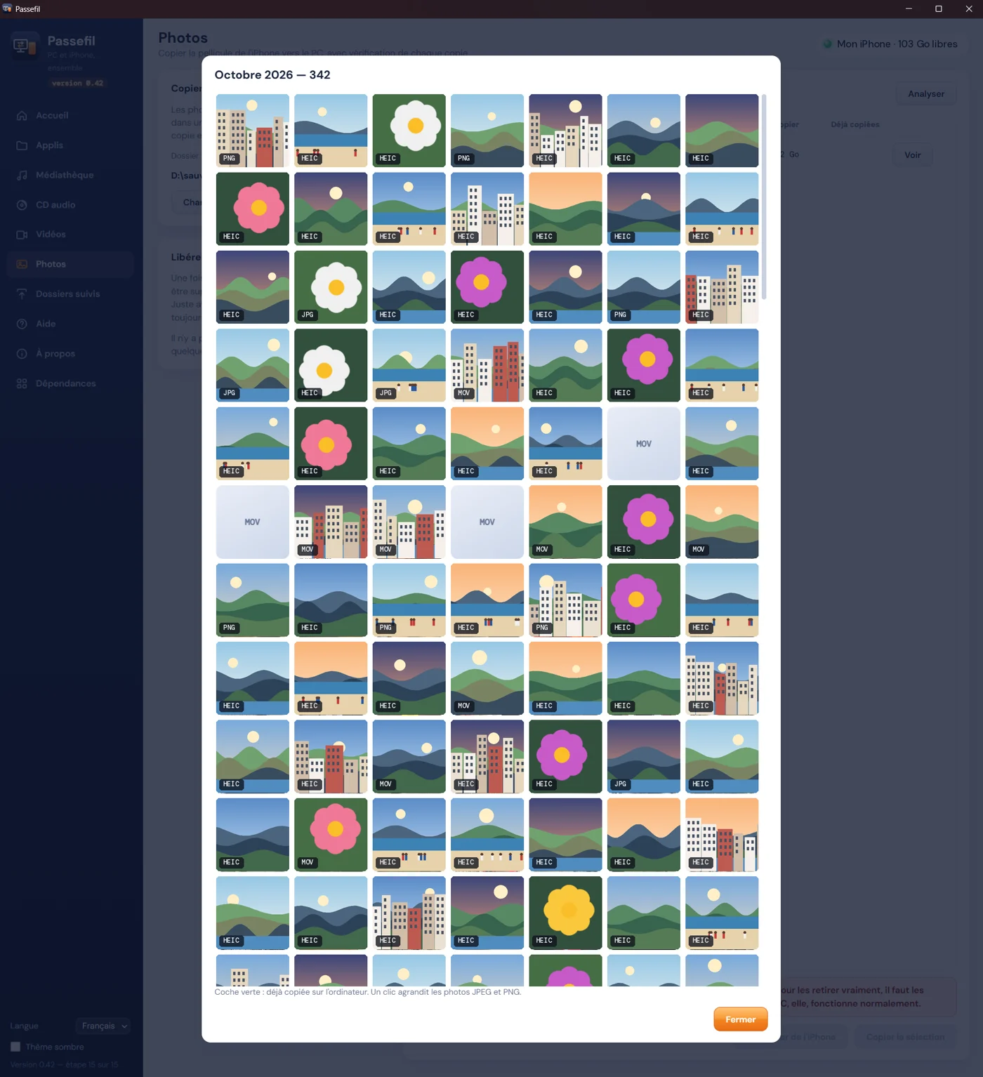 Passefil : les photos de l'iPhone classées par mois